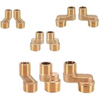 Copper Angled Curved Foot Angle Adjustment Thickened Shower Faucet Adapter Lengthened Wall Mounted Eccentric Screw Corner