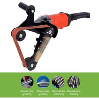 Mini Belt Sander DIY Sanding Machine Stainless Steel Tube Pipe Polisher Grinder Tool Belts Grinder Stainless Steel Pipe Polisher