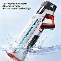 New Pulse Colorful Flashing Electric Continuous Water Gun Toy Automatic Water Suction Large Capacity Adult Water Toy Gift