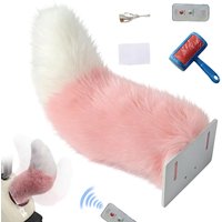 Motorcycle rear Fox tail Decor Funny Removable Remote-controlled electric tail Decoration for Motorbike Animal Tail ornamental
