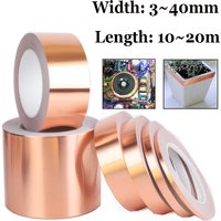 20M/10M Single Sided Conductive Copper Foil Tape Mask Electromagnetic Shields Eliminate EMIAnti-static Repair Adhesive Tape