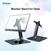 Stable Aluminum Alloy Stand for Monitor Bracket Adjustable 360 Rotation VESA 75*75mm M4 Screw Bases Strong Load 5KG