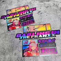 AliExpress NONE 1SET Cartoon Girl Laser Holographic Waterproof Stickers Anime Style Vinyl Decals For Car Motorcycle Helmet Decor