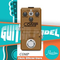 Rowin Guitar Compressor Pedal Analog Mini Opto Compressor Box Guitar Compression Pedal for Electric Guitar True Bypass