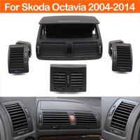 Vordere und hintere Armaturenbrett-Lüftungsgitter-Baugruppe für Skoda Octavia 2 A5 MK2 RS 2004-2014 1Z0820951B 1ZD819203