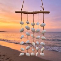 Beach Wall Decor Wind Chimes Boho Natural Decorative Ornament Sea Shell Wall Decor For Living Room Bedroom Home Wedding Door