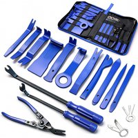 19Pcs Trim Removal Tool, Car Panel Dashboard Door Audio Trim Removal Tool Kit, Auto Clip Pliers Fastener Remover Set