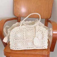 Beach Le Petit Turismo Crochet Tote Bags For Women Luxury Designer Handbag Purses 2026 New In Polyester Hollow Underarm Shoulder