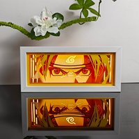 Anime Light Box Paper Cut Shadow Lightbox Wood Frame Nightlight for Child Bedroom Decor Led Night Light 3d Desk Lamp Gifts