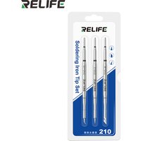 RELIFE 210 Soldering Iron Tip Set 210-I/K/IS Multi-layer Nano Electroplating Multiple Tip Types Soldering Station Welding Tool