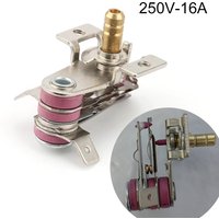 Neue AC 250V 16A Einstellbare Temperatur Schalter Bimetall Heizung Ofen Thermostat Für Elektrische Ofen Thermostat Schalter Reparatur Teil