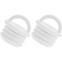 2Pcs Mop Bucket Drain Plug Rubber Sealing Stopper Ring Grip Replacement for Spin Flat Mop Bucket Tub Plumbing Holes Kitchen