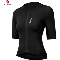 AliExpress X-TIGER Women's Cycling Jersey Breathable Quick-drying Short Sleeve MTB Road Bike Cycling Top Black and White Bicycle Clothing