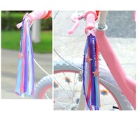 Colorful Bike Streamers Decoration Bicycles Handlebar Ribbon Tricycle Handlebar Tassels Ornaments Easy Installation