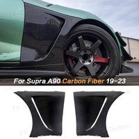Real Carbon Fiber Front Fender For Toyota Supra GR A90 MK5 2019+ Car Front Air Vent Side Fender Trims Replacement Parts Bodikit