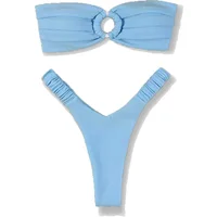 Micro Bikini Push Up Women Swimsuits 2024 Sexy Female Swimwear Brazilian Bikini Set Thong Biquini Swim Suits Solid Beachwear