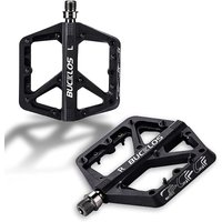 AliExpress BUCKLOS Bucklos Montain Bike Nylon Pedals Road Bike Flat Platform 9/16inch MTB Non-Slip Wide DU Bearing Lightweight Cycling Pedal