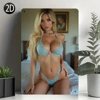 2D Vintage Metal Wall Art Retro American Tin Sign Custom Plaque Decor