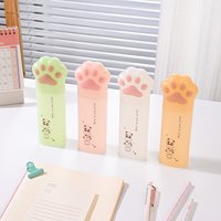 1pc cute Cat's paw pencil case student stationery box pencil case can stand portable large capacity storage box
