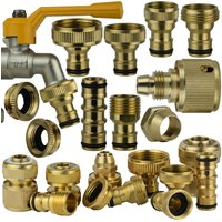Brass Tap Quick Connector 1/2'' 3/4'' 1'' Garden Tubing Coupling Copper 16mm 20mm Hose Adapter Repair Watering Gun Fittings Tool