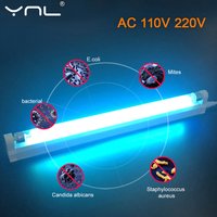 T5 UV Sterilizer Lamp AC 110V 220V 6W 8W LED Tube Ozone Germicidal Light Bactericidal Ultraviolet Lamp Indoor Disinfection Light