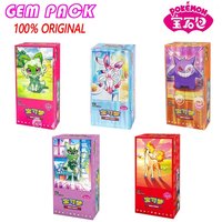 Original Pokemon gempack Cards Vol.5 Vol.3 Vol.2 Vol.1 Trading PTCG Bag Gem Box Deck Sprigatito Eevee Pikachu Gengar Card Gift