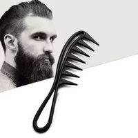 Barber Men Oil Comb Wide Tooth Shark Plastic Comb Hair Clipper Curling Salon Home Hairdressing Comb Massage Barber Styling Tools