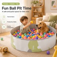 1PC Foldable Ball Pit Swimming Pool Portable Round Playpen Pets Indoor Outdoor Water Pool