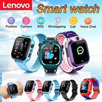 Lenovo Kids 4G GPS Smart Watch 8K HD Camera SOS Sim Card Call Waterproof Child Watch Gift for kid's Birthday Compatible Android