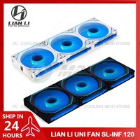 LIAN LI UNI FAN SL-INF 120 Infinity Mirror Fan RGB Case Radiator Cooler Gen.3 40 Leds L-Connect 3 120MM 140MM ARGB 5V 1/3Pcs