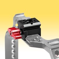NATO Clamp Mount for DJI RS3 RS4 RS5 Gimbal Stabilizer Extension Adapter 1/4" 3/8" Threaded Hole for Video Light Monitor Holder