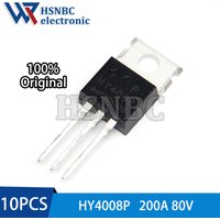 10PCS HY4008P HY4008 TO-220 200A 80V N-channel Power MOSFET Transistor 100% New Original