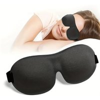 3D Sleep Eye Mask Blindfold Sleeping Soft Skin-Friendly Breathable Eye Cover for Rest Lunch Break Travel Blockout Light Eyeshade