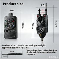 JY-90 Wireless Fishing Bite Alarm Set 4+1 Receiver LED Night Carp Fishing Alarm with Volume Adjustable for European Carp