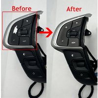 For Citroen C4L 2012-2019 Worn Steering Wheel Button Repair Sticker Multifunction Switch Cover Decal Anti-Worn Interior