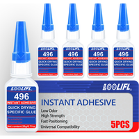 LOOLIFL496 Instant Adhesive 20g Fast Drying Super Glue Universal Cyanoacrylate Glue for Multi-Material DIY Crafts Metal Plastic