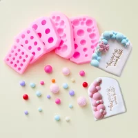 Baking Tools Clay Fondant Bubble Silicone Mold DIY Semi-round Ball Cake Mousse Decoration Surrounding Small Ball Cake Decoration
