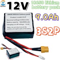 Reliable 3S2P Li-ion Power Battery 12V 9.0Ah NCR18650 Single Cell Configuration Designed for Parrot Disco and Various Drone Type
