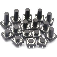 20PCS 12x12mm X4.3/5.5/6/7/8/9/10mm Micro Push Tact Switch 4pin Touch Button Mini Tactile Pushbutton Toggle Pcb Momentary Switch