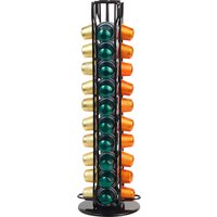 40Pcs Rotatable Coffee Holder Coffee Pod Organizer Stand Rotatable Shelf Caffee Organiser for Coffee Bar Kitchen Countertop