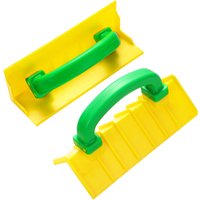 Wall Polishing Tools Polisher ABS Hand Sander Corner Trowel with Handle Drywall Corner Tool for Wall,Yellow