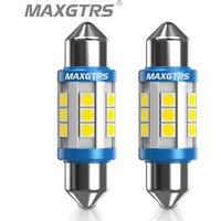 2x C5W LED Bulb CANBUS 12V Festoon 31mm 36mm 41mm C10W Car Interior Light License Plate Reading Lamp 3030 SMD 6000K White 12V