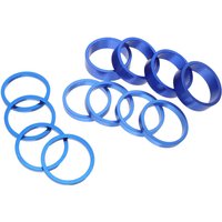 AliExpress 15Pcs Road Mountain Bike Stem Spacers Aluminum Alloy Front Fork Blue Spacer Kit Handlebar Stem Rings Washer Headsets Washer
