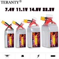 TERANTY 2S 3S 4S 6S 1000mAh 80C LiPo Battery For Quadcopter FPV Drone Parts 7.4V 11.1V 14.8V 22.2V Rechargeable Battery