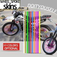 36Pcs Bike Guard Motocross Rims Skins Protector Wheel Spoke Wraps Covers