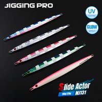 JIGGING PRO Vertical Metal Jig Long Blade 40g 60g 80g 100g Fast Light Jigging Lure Inshore Long Cast Sinking Fishing Lure