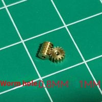 0.2 Modulus Modulus Modulus 15 Teeth Micro Brass Worm Gear Mini Reduction Gear 1:87 Static Modification