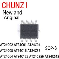 10PCS New and Original IC Chip SOP-8 AT24C02 AT24C01 AT24C04 AT24C08 AT24C16 AT24C32 AT24C64 AT24C128 AT24C256 AT24C512
