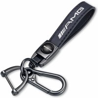 Zinc Alloy Leather Car Emblem Key Chain Ring Keyring for Mercedes Benz AMG A-Class C-Class E-Class S M CLS CLK GLE GLC GLS GLE