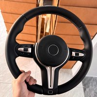 M Sport Black Leather Steering Wheel Without Paddle Shifters For BMW F30 F10 F20 E90 E91 E92 F11 F22 F33 F32 F20 F36 F39 F15